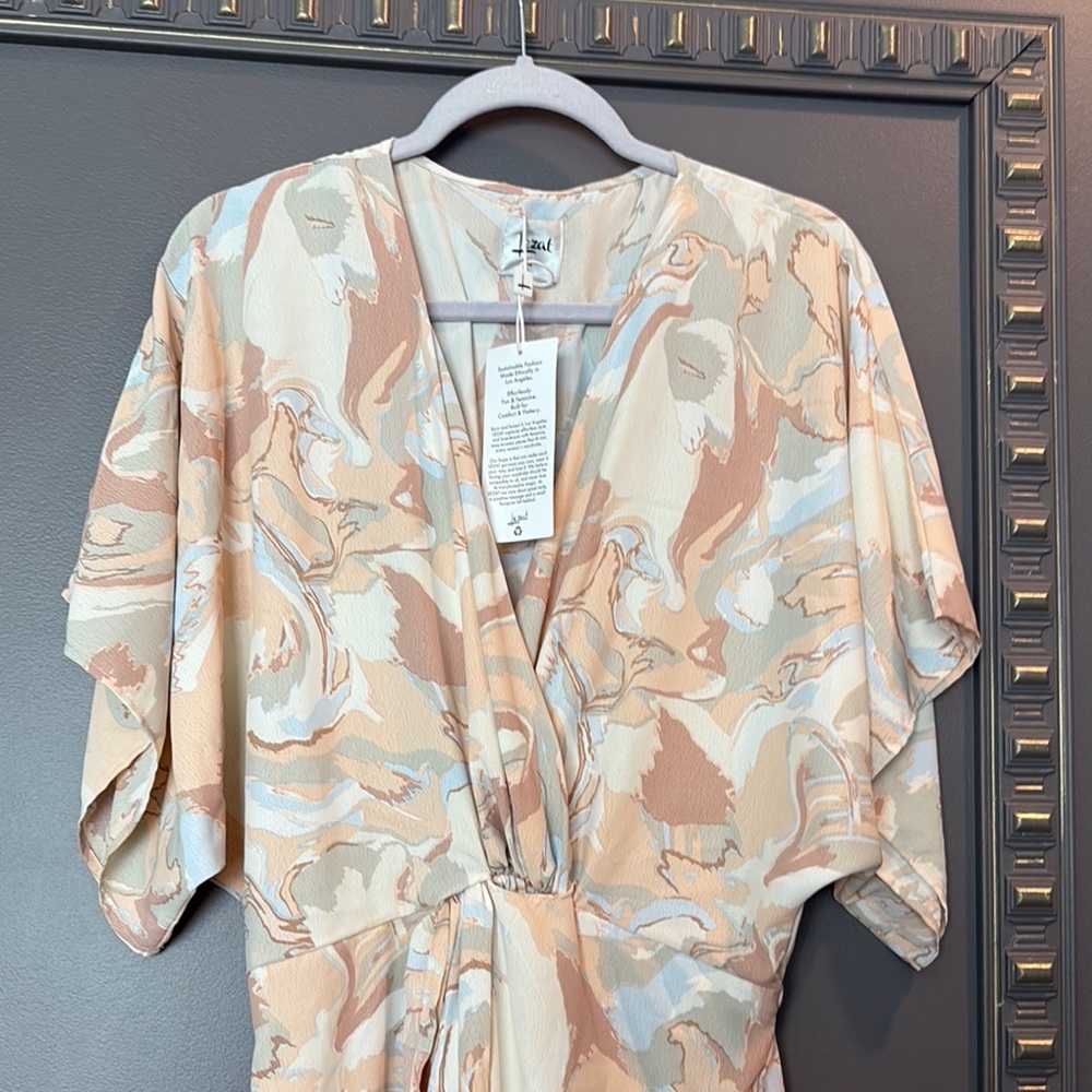 Chic Abstract Print Dress